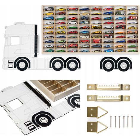RIPIANO PER AUTO HOT WHEELS, 80 POSTI PER AUTO, CAMION, CARICATORI (1/5)