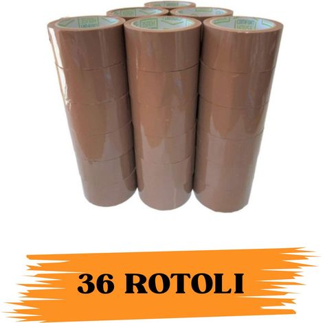 Nastro Adesivo Imballaggio Colorato Avana S. 48mmx66m 36 Rotoli Scotch EcoPrice®
