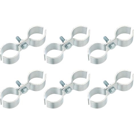 6Pcs Attaches De Grillage A Mailles Chain Link 29/32" Galvanisees (1/5)