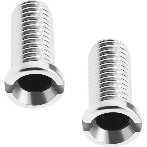 Lot de 2 vis pour panier d'évier de cuisine, vis creuse en acier inoxydable 304, filetage fileté pour déchets M12 x 25 mm pour évier (1/5)