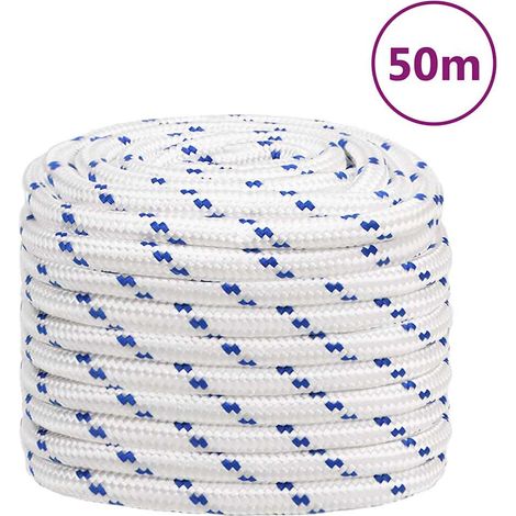vidaXL Cuerda de barco polipropileno blanco 20 mm 50 m (1/5)