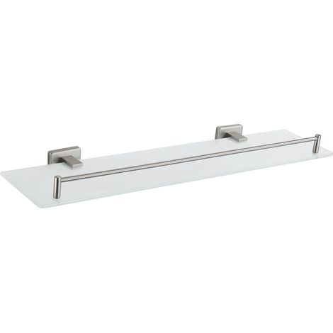 Mexen Arno hängendes Glasregal, gebürsteter Nickel - 7020737-97 (1/2)