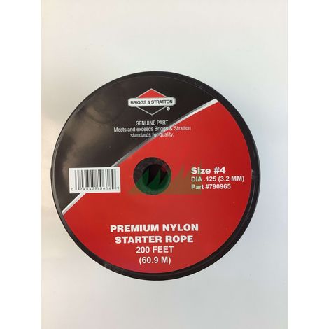 Rotolo fune corda BRIGGS & STRATTON 250030 790965 diam. 3,2 mm 62 metri
