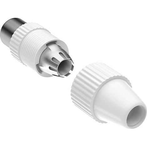 Coaxial Aerial Plugs and Coaxial Female Plugs/Couplers for Cable Window IEC TV Male and Female Radio DVB-C Radio and DVB-T2 TV Antenna for BK Satellite Coaxial Antenna Cable (1/4)
