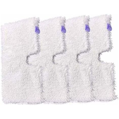 BUNTHAUS PA 4 Pièces tampons de nettoyage de remplacement en microfibre domestique pour vadrouilles à vapeur Shark série S3500 S3550 S3901 S3601 S3501 (1/4)