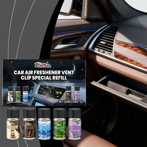 Auto-Lufterfrischer-Set – Zarter Duft, natürlich und langanhaltend, erfrischt die Luft in Ihrem Auto – 50 ml (10 ml x 5) -- BIEMMEDUE (1/5)