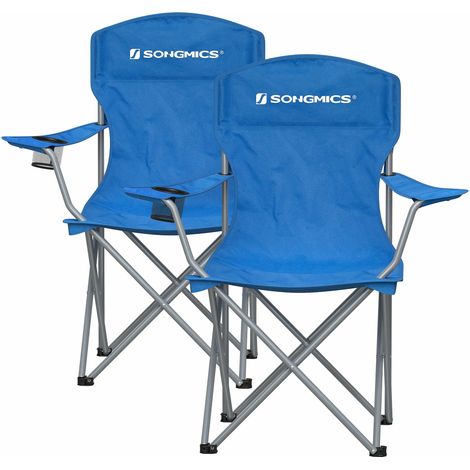 Sillas plegables azules para camping (1/5)
