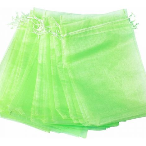 Lot de 100 Sac Protection Fruits Sacs Filets Protection des Grappes de Raisins Contre Les Oiseaux et Insectes Guêpes Frelons 15 x 20 cm (1/4)