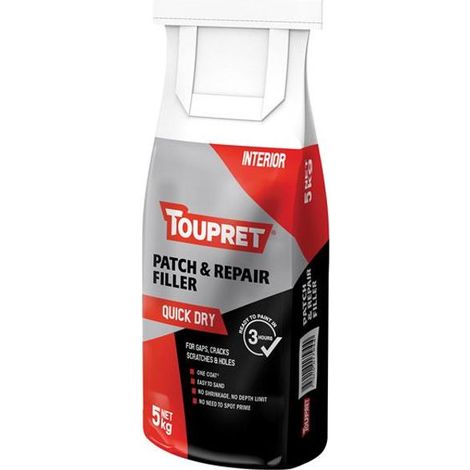 Toupret FGREB05GB Quick Dry Patch & Repair 5kg TOUFGREB05GB