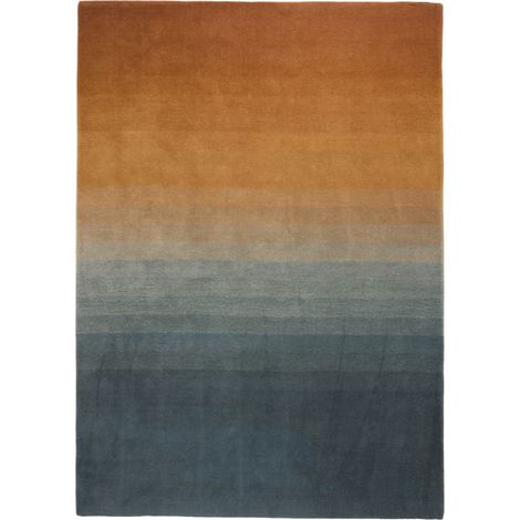 Tapis de sol en 100% laine en dégradé de couleur AUBEA