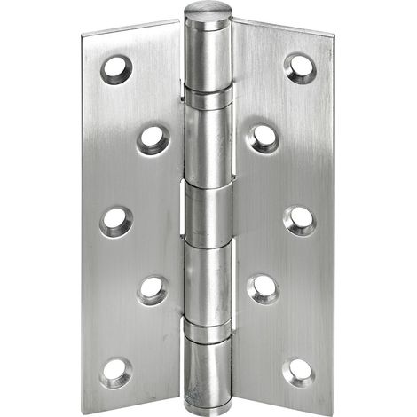 Hettich Türscharnier 125 x 75 x 3 mm , gebürstet Türscharnier