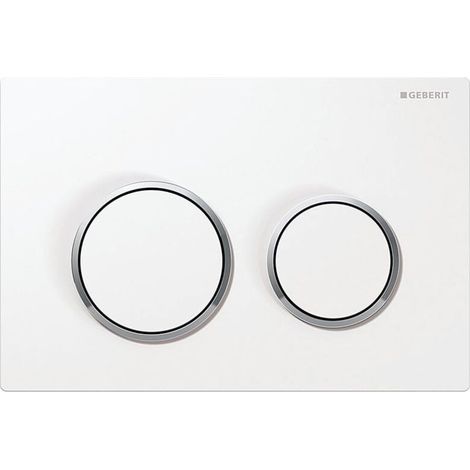 Geberit Kappa 21 Betätigungsplatte 115240KJ1 weiss/hochglanz verchromt
