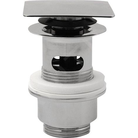 Sapho Accessoire Omp Tea - Bonde refermable 1 1/4 pour lavabo avec trop-plein, ClickClack, chrome 8540.360.5 (1/4)