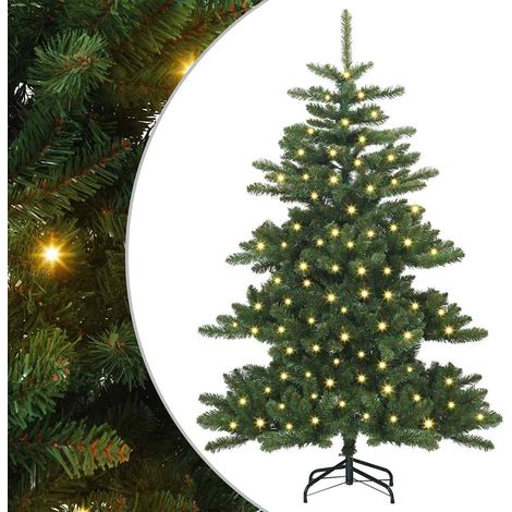 Sapin de Noël，Arbre de Noël Artificiel à Branches Articulées 150 cm PVC CFW45481 (1/5)