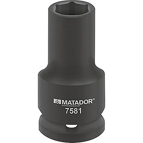 Kraft-Steckschlüssel-Einsatz, 6-kt., lang, 20 mm (3/4"): 24 m (1/4)
