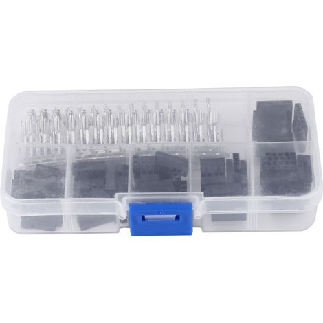 370pcs Wire Jumper Pin Connector Housing Terminal Kit and M/F Crimp Pins