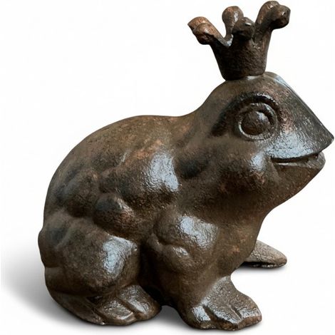 Figurine grenouille en fonte 11x13x13cm (1/5)