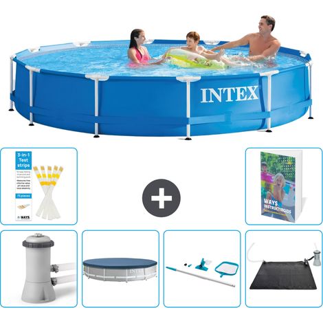 Frame Pool Rund - 366x76 cm - 7-teilig S241