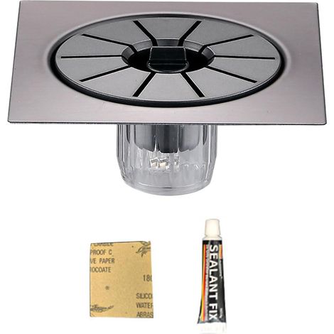 Produits ménagers, évacuation de sol magnétique à fermeture automatique, odeur et refoulement d'eau, installation facile, convient pour salle de bain, hôtel, voyage (1/5)