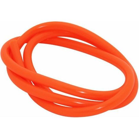 Durite essence 5mm - 6mm orange fluo tuyau carburant essence moteur hydrocarbure