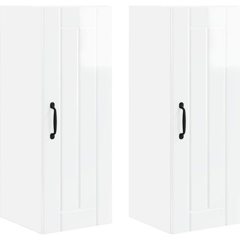 Maison Exclusive - Armario de Pared LUCCA 2 pcs Brillante 30 x 31