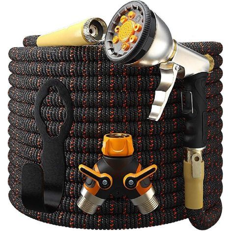 Kit de tuyau d'arrosage extensible 15-30 m - Résistance supérieure 3750d (1/4)