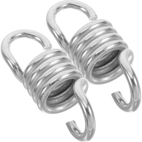 2 pièces Ressort Suspendu INOX pour Chaise Hamac Crochet Pivotant Robuste et Portable Adapté pour Balancelle Jardin et Siège (1/4)