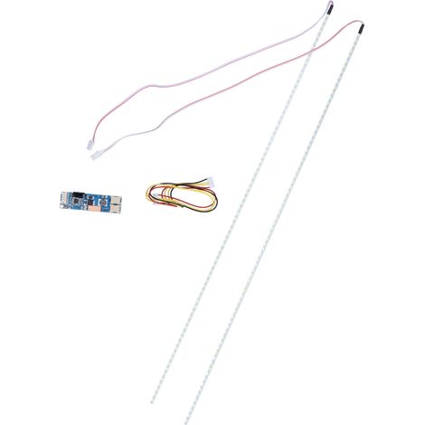 Set aus 2 LED-Streifen für LCD-Bildschirme (inkl. Treiberplatine und Anschlusskabel) – 490 mm, hohe Helligkeit (1/5)