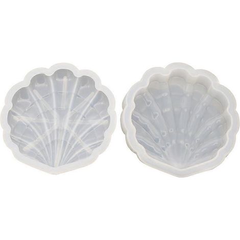 Harzformen für Aufbewahrungsboxen mit Deckel, muschelförmige Harztopfformen, Schmuckkästchenformen
