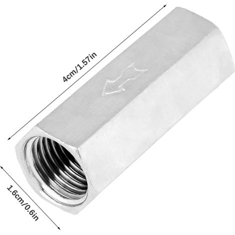 Produktbild von 4 Rückschlagventile 9 Mm – Einweg-Inline-Schlauchverbinder Aus EPDM, Transluzent – Für Wasser, Öl, Pumpen