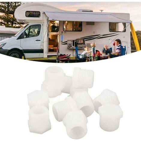 Kit de 12 bouchons de vidange pour chauffe-eau de camping-car, 1/2 po, plastique blanc, pour chauffe-eau Atwood (1/4)