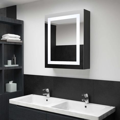 vidaXL Mueble de baño con espejo LED 50x13x70 cm (1/5)