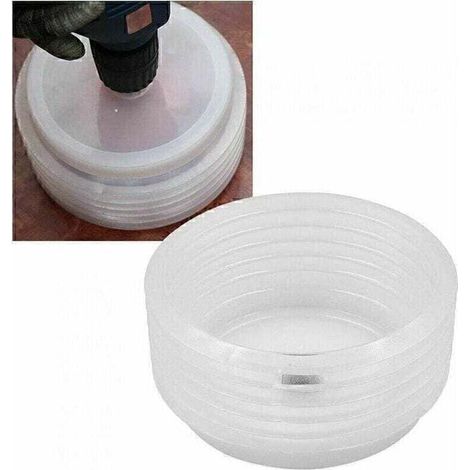 LaBlanc - Colector de polvo para taladro - Sierra de corona - Contenedor de cenizas para paneles de yeso - Colector de polvo - Aspirador - Para abridores de agujeros de 5/8" a 5"