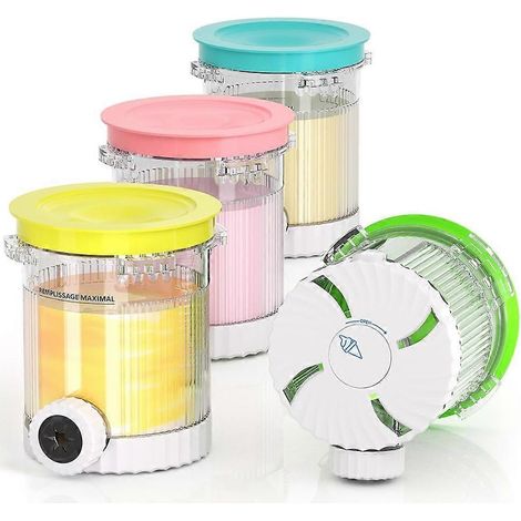 4er-Packung mit Deckeln und Zubehör für Ninja Creami Swirl Pints der Serien NC700, NC701 und NC701C sowie für Creami-Behälter (1/5)