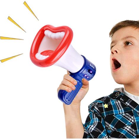 Porte-voix déguisement Halloween Jouet corne amplificateur sonore Haut-parleur modificateur voix Enfant Cadeau (1/5)