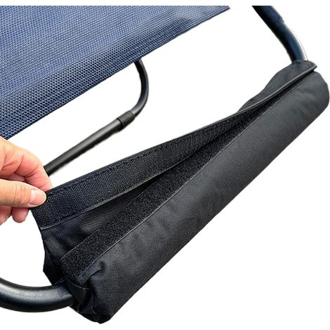 Pouf mousse respirable coussin repose-pieds fauteuil relax support ergonomique, voyage jardin patio bord piscine camping confort (1/4)