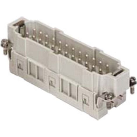 insert mâle - a lame de pression - 24p+t - 16a - 500v - gabarit 104.27 - ilme csem24