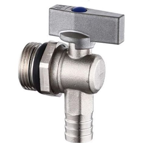 Vanne de vidange pour collecteur de chauffage au sol, évacuation de radiateur et vanne d'eaux usées, débit élevé de 0,6 à 2,5 cm, raccord essentiel (2,5 cm) (1/5)
