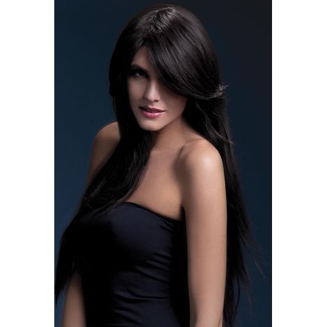 Fever Amber Wig - Brown - Long Straight with Feathered Fringe - 71cm / 28in - 42535