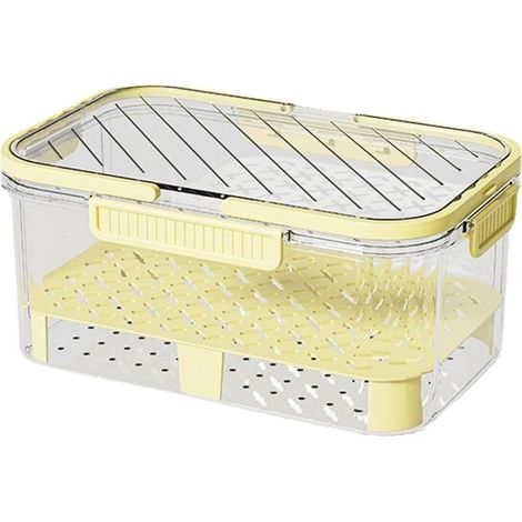 Boîte de conservation alimentaire portable - jaune (1/5)