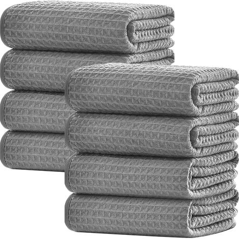 Torchon Cuisine Lot de 8 Torchons Vaisselle Absorbants 40x40 cm (1/5)