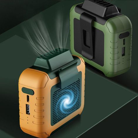 Handfreier Mini-Gürtelventilator, tragbarer und robuster Hänge-Gürtelventilator für Reisen (1/5)