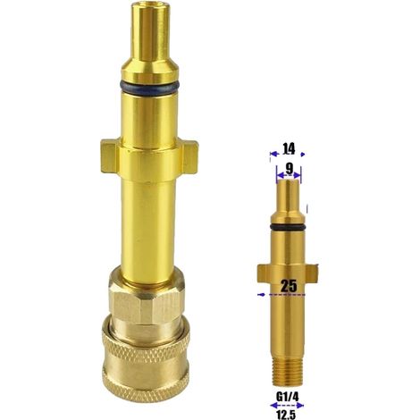 "outputtitle": "Connecteur de nettoyeur haute pression, connexion rapide 1/4", "adaptateur baïonnette , F (1/2)