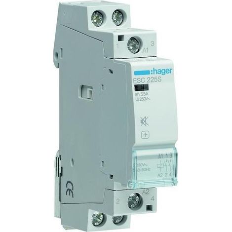 HAGER ESC225S Leises Schütz 25A 2NO 230V