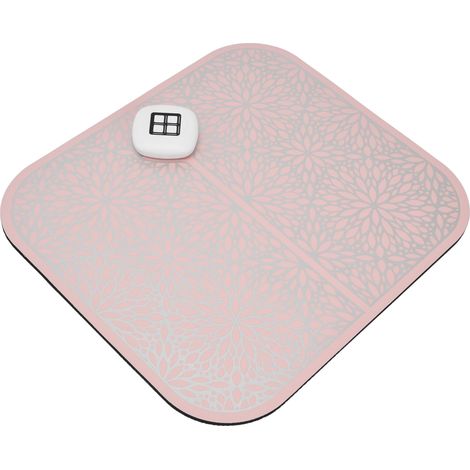 Tapis de massage des pieds à impulsions, 6 modes, appareil de massage EMS avec télécommande, rose, pour hommes et femmes. (1/5)