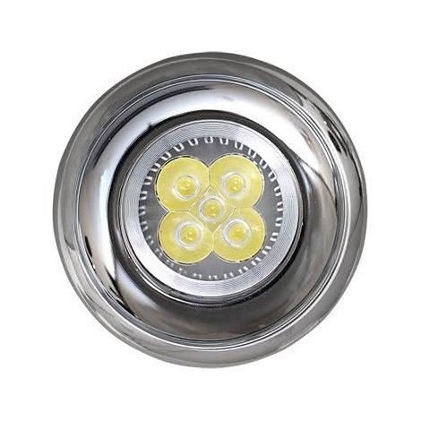 Serie di faretti da incasso alfa cromo tondo. 1xgu10 9d