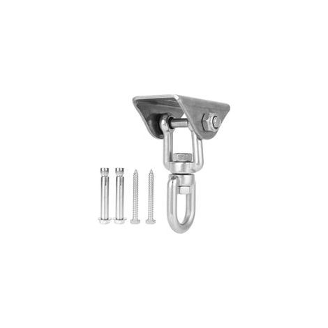 Crochet de suspension rotatif en acier inoxydable pour hamac et balancelle, plaque de fixation, accessoire pour kit de suspension. (1/5)