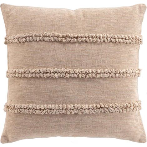 Coussin Déco "Hilary" 45x45cm Naturel (1/3)