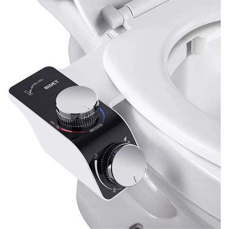Toilette Japonaise non Électrique,Lave Fesses WC Pression d'Eau Réglable, Nettoyage Avant et Arrière (1/5)