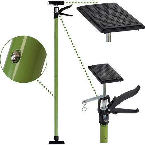 Profi Einhandstütze Montagestütze Deckenstütze Teleskopstütze bis 290cm (1/5)